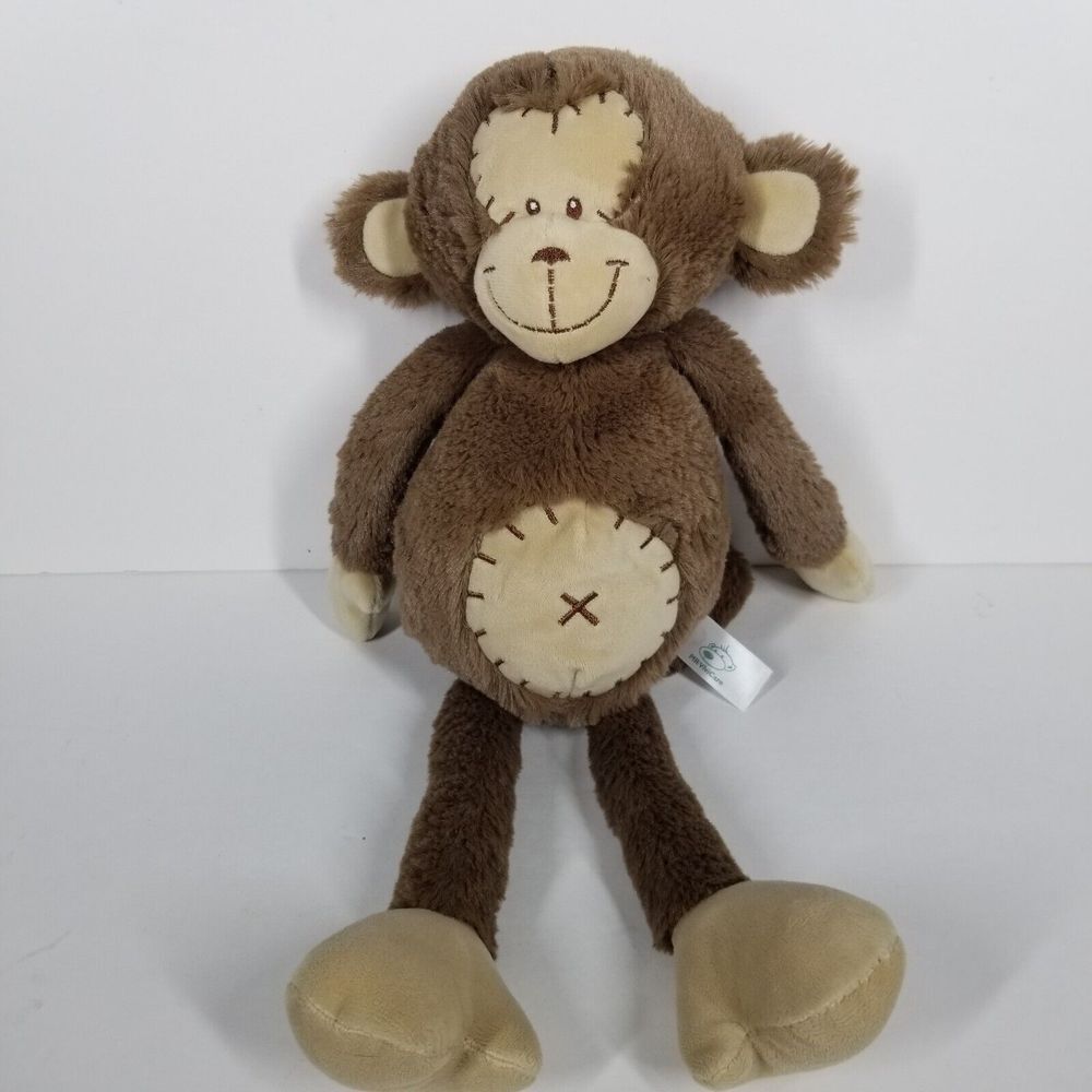 MR Vivicare Plush Monkey Ape Stuffed Animal 15 Inches Tall Smiley Face Tan Belly